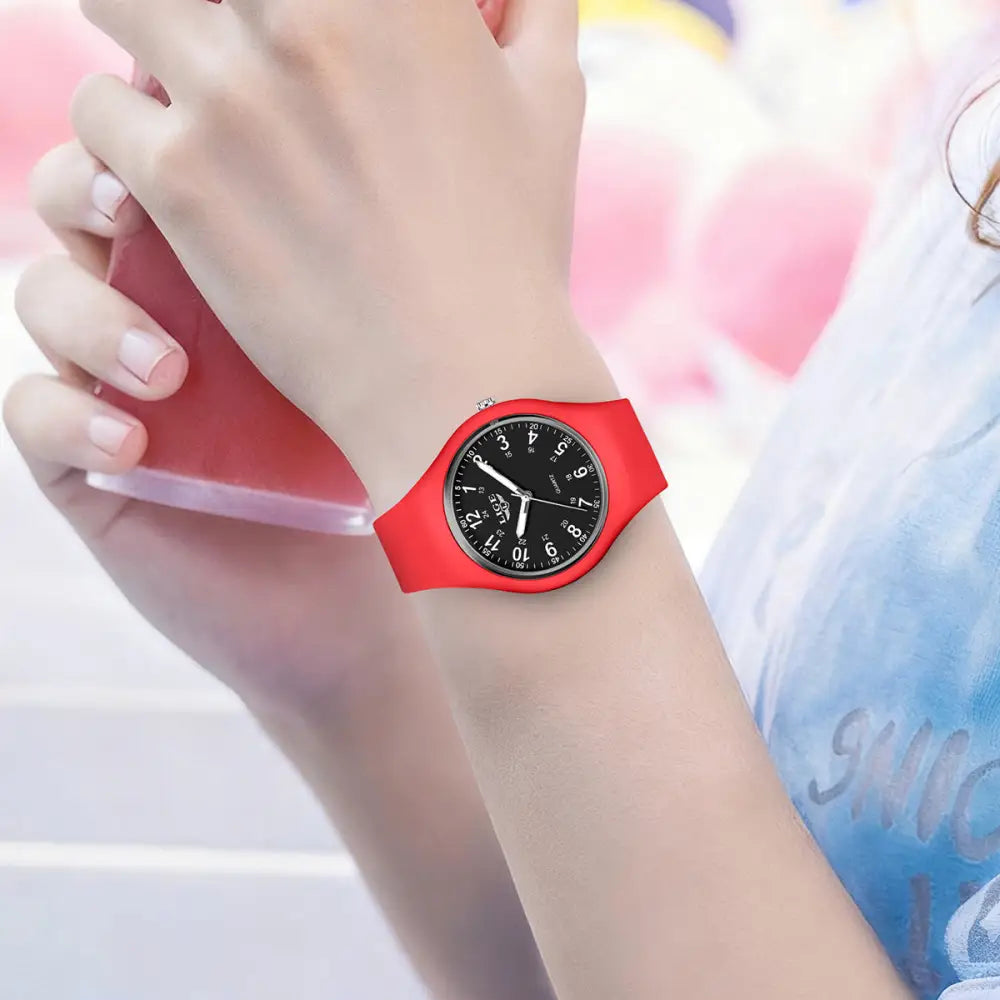 LIGE Minimalist Silicone Quartz Watch – Unisex Design (Available in Multiple Colour Combinations) Habicare