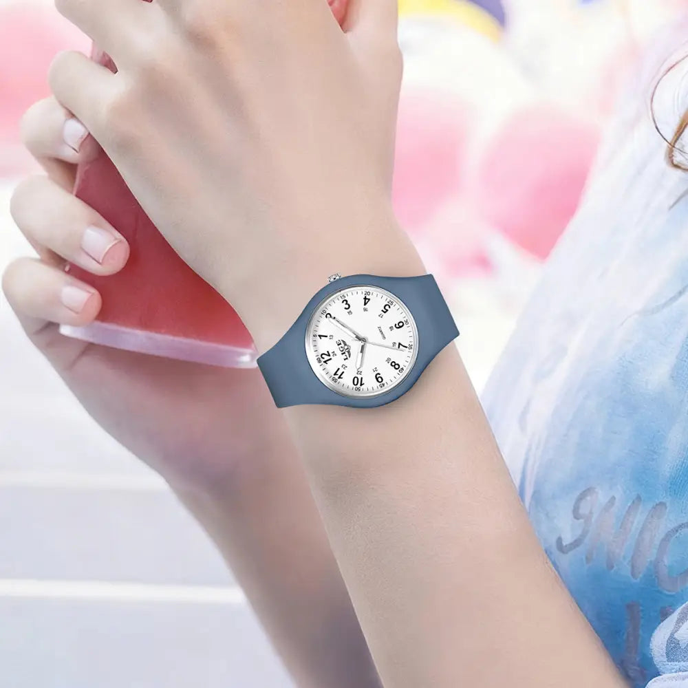 LIGE Minimalist Silicone Quartz Watch – Unisex Design (Available in Multiple Colour Combinations) Habicare