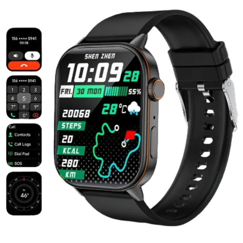 LIGE Outdoor Smartwatch – Large Screen with Compass & Music (10 different styles available) Habicare