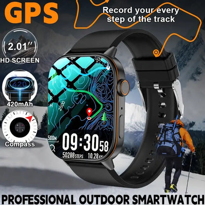 LIGE Outdoor Smartwatch – Large Screen with Compass & Music (10 different styles available) Habicare