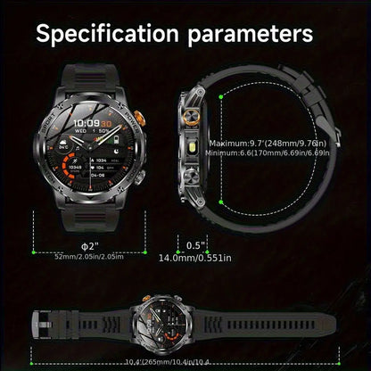 LIGE Smart Sports Watch – 1.7" HD Screen, 15-Day Battery, Wireless Calls (6 designs available) Habicare
