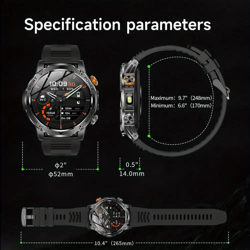 LIGE Smart Sports Watch – 1.7" HD Screen, 15-Day Battery, Wireless Calls (6 designs available) Habicare