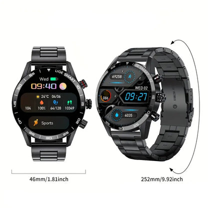 LIGE Smart Watch – 1.32" Full Touch Screen with Call Reminder, Fitness & Life Tracking (available in Black & Silver) Habicare