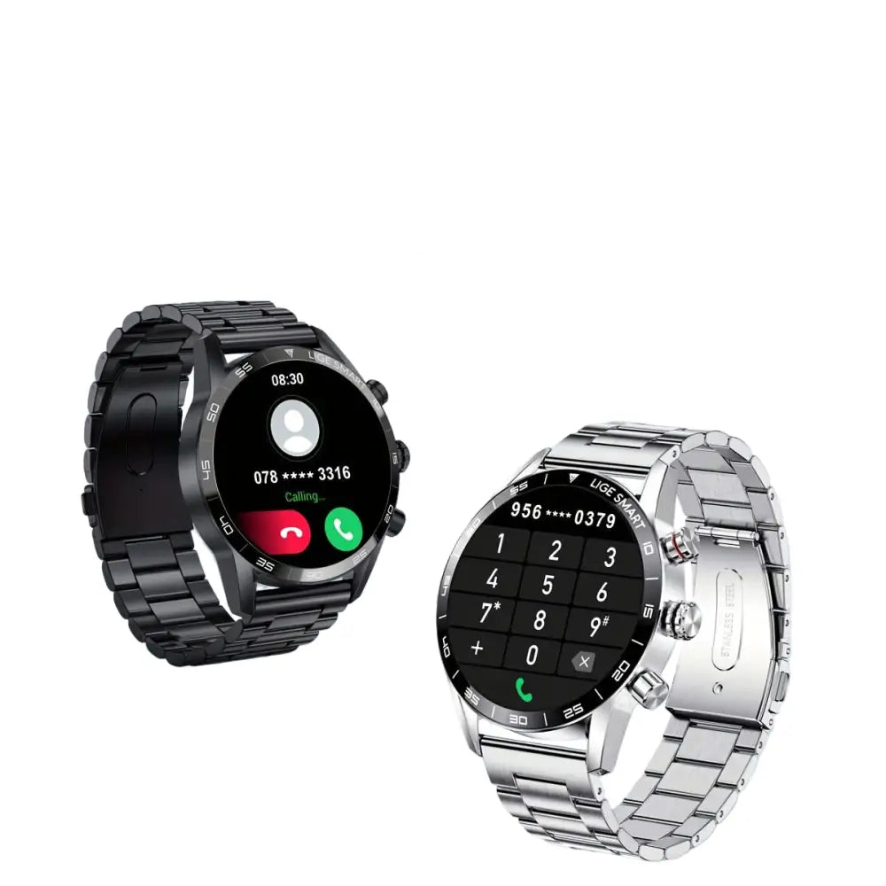 LIGE Smart Watch – 1.32" Full Touch Screen with Call Reminder, Fitness & Life Tracking (available in Black & Silver) Habicare