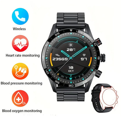 LIGE Smart Watch – 1.32" Full Touch Screen with Call Reminder, Fitness & Life Tracking (available in Black & Silver) Habicare