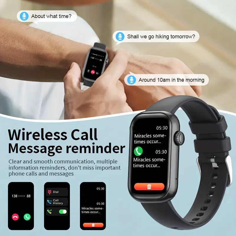 LIGE Smart Watch – HD TFT Display with Wireless Calls, 100+ Sports Modes (available in 3 colours) Habicare