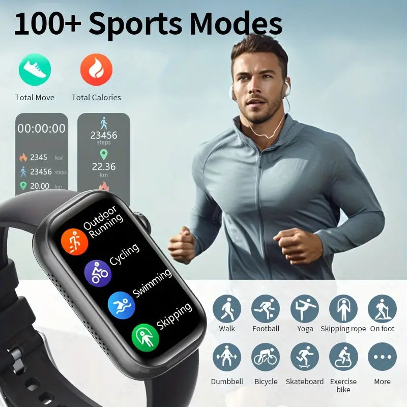 LIGE Smart Watch – HD TFT Display with Wireless Calls, 100+ Sports Modes (available in 3 colours) Habicare