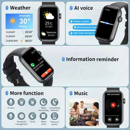 LIGE Smart Watch – HD TFT Display with Wireless Calls, 100+ Sports Modes (available in 3 colours) Habicare