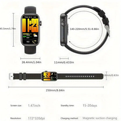 LIGE Smart Watch – HD TFT Display with Wireless Calls, 100+ Sports Modes (available in 3 colours) Habicare