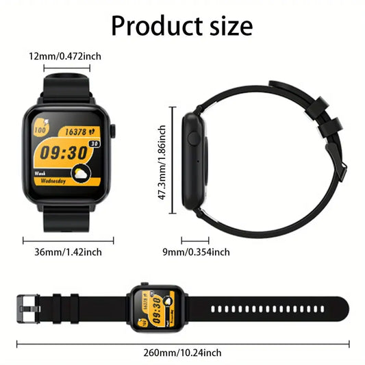 LIGE Smart Watch – HD TFT Screen, Wireless Calls, 128+ Sports Modes Habicare