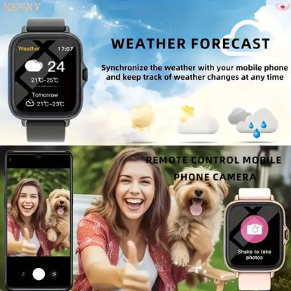 LIGE Smart Watch – Make/Answer Calls, Custom Wallpaper, Music Control (4 colours available) Habicare