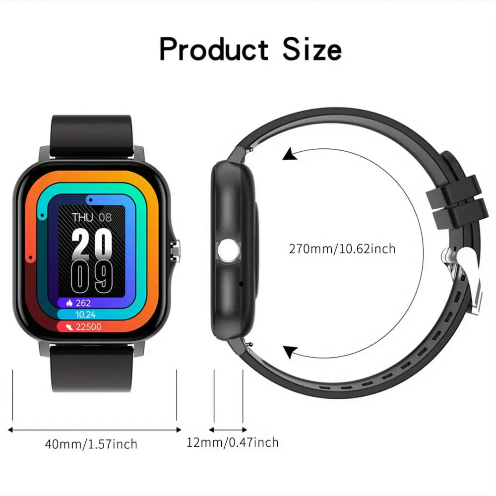 LIGE Smart Watch – Make/Answer Calls, Custom Wallpaper, Music Control (4 colours available) Habicare