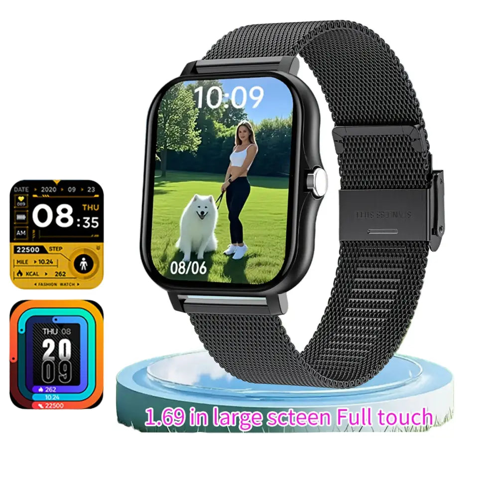 LIGE Smart Watch – Ultra-Thin Design with Wireless Calls (8 colours available) Habicare