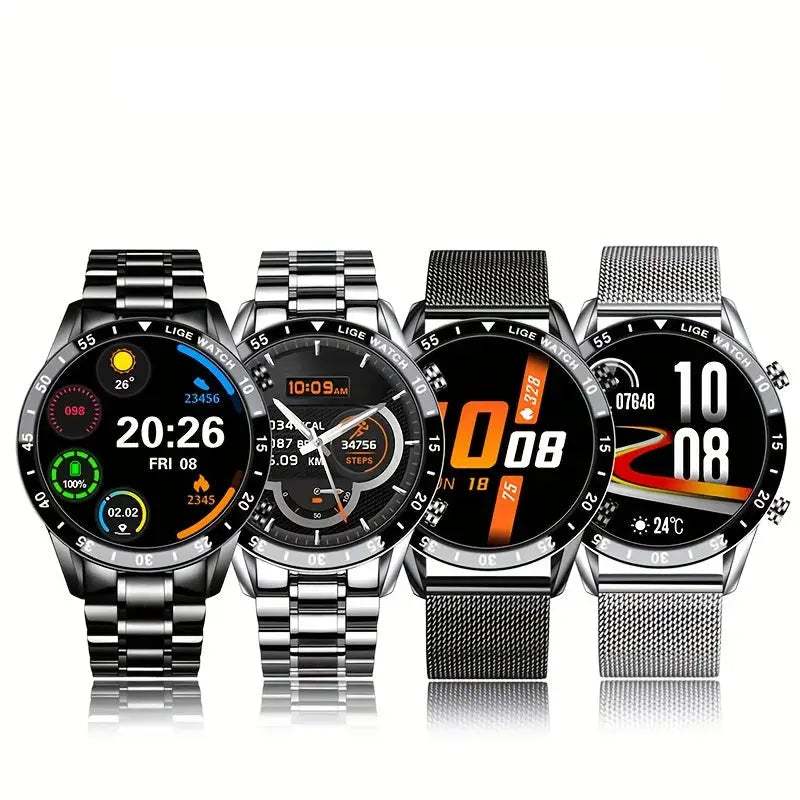 LIGE Smartwatch – Full Touchscreen with Call Management (4 types available) Habicare