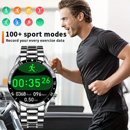 LIGE Smartwatch – Full Touchscreen with Call Management (4 types available) Habicare