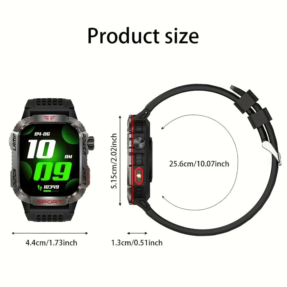LIGE Smartwatch – HD Touch Display, Wireless Calls, Notifications, Pedometer & Long Battery Life Habicare