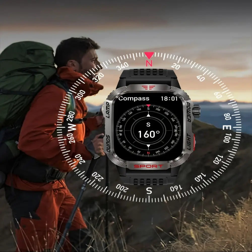 LIGE Smartwatch – HD Touch Display, Wireless Calls, Notifications, Pedometer & Long Battery Life Habicare