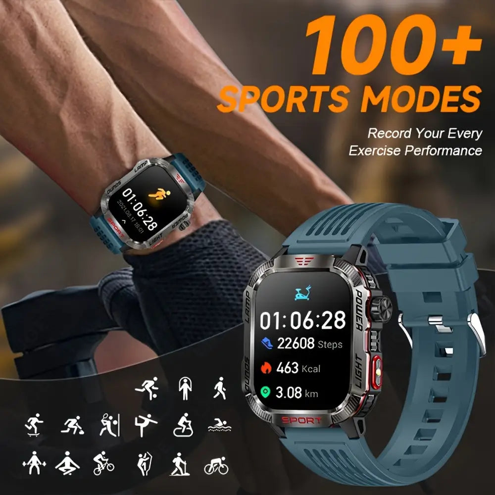 LIGE Smartwatch – HD Touch Display, Wireless Calls, Notifications, Pedometer & Long Battery Life Habicare