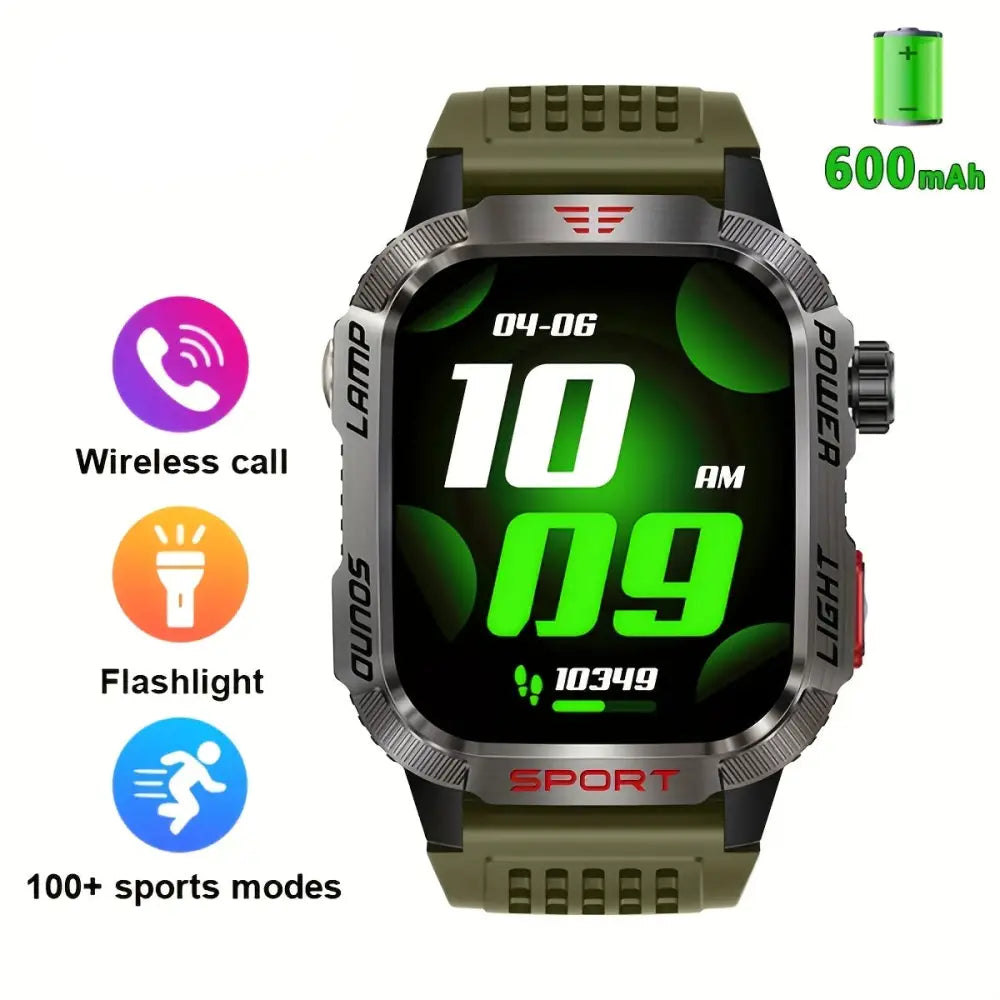 LIGE Smartwatch – HD Touch Display, Wireless Calls, Notifications, Pedometer & Long Battery Life Habicare