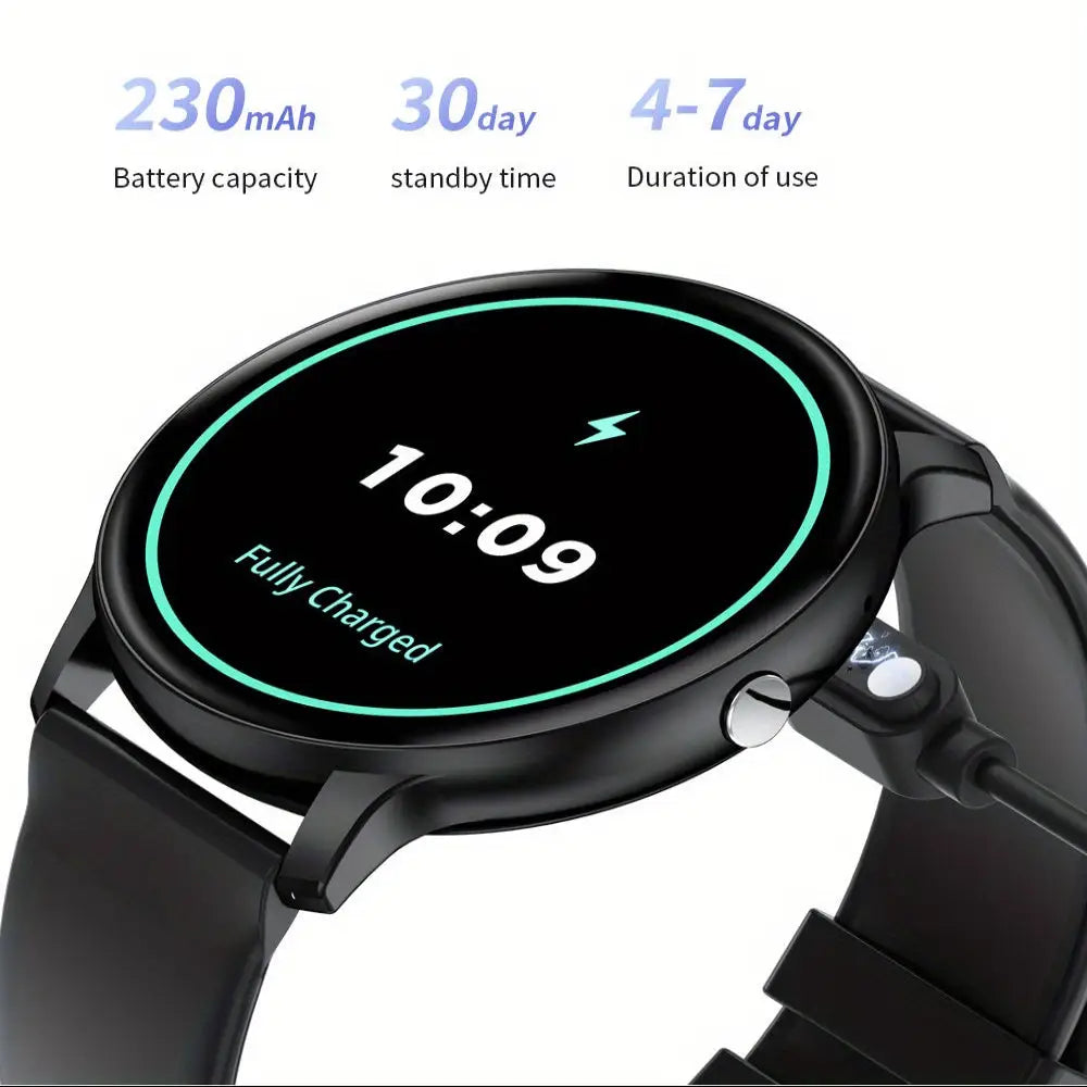 LIGE Smartwatch – Multi-Colour Silicone Strap (11 colours available) Habicare