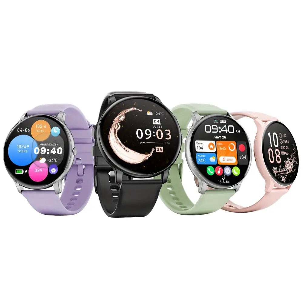 LIGE Smartwatch – Multi-Colour Silicone Strap (11 colours available) Habicare