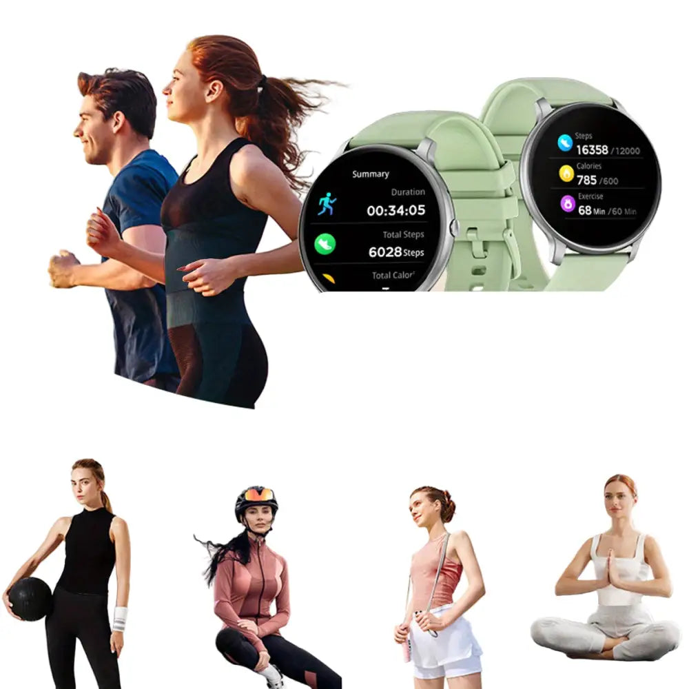 LIGE Smartwatch – Multi-Colour Silicone Strap (11 colours available) Habicare
