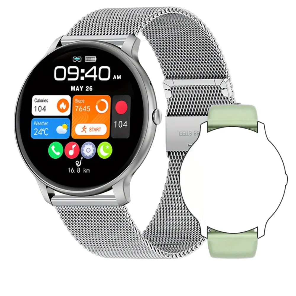 LIGE Smartwatch – Multi-Colour Silicone Strap (11 colours available) Habicare