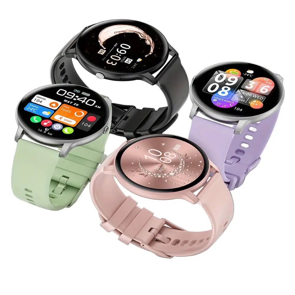 LIGE Smartwatch – Multi-Colour Silicone Strap (11 colours available) Habicare