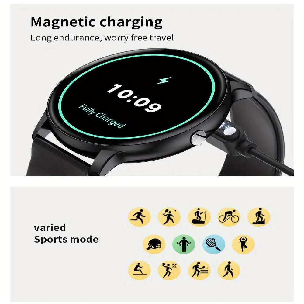 LIGE Smartwatch – Multi-Colour Silicone Strap (11 colours available) Habicare