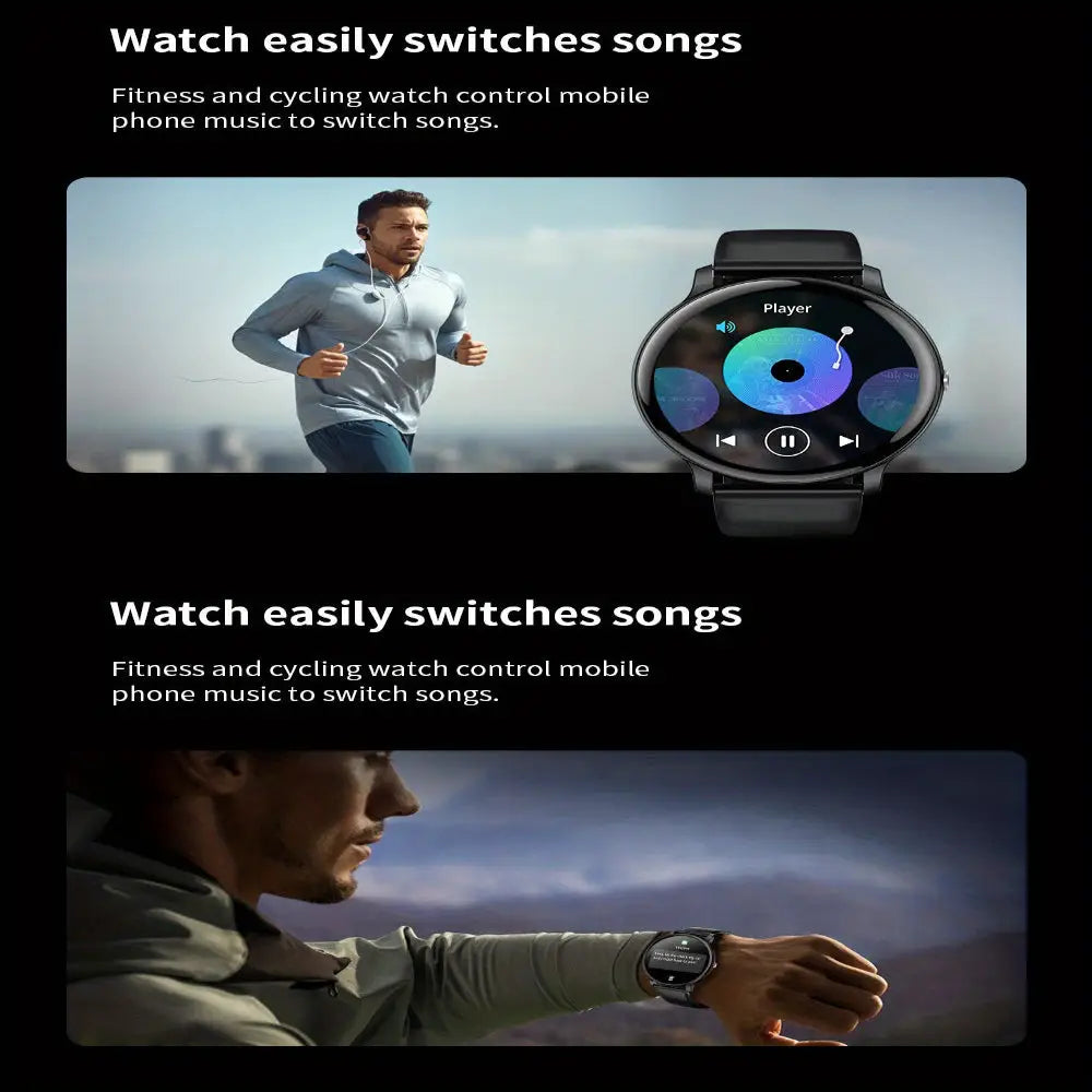 LIGE Smartwatch – Multi-Colour Silicone Strap (11 colours available) Habicare