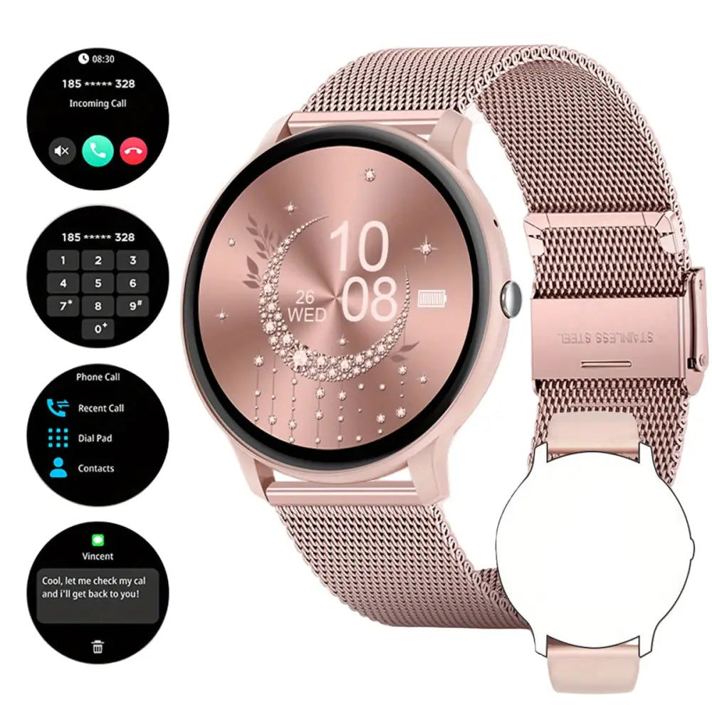 LIGE Smartwatch – Multi-Colour Silicone Strap (11 colours available) Habicare