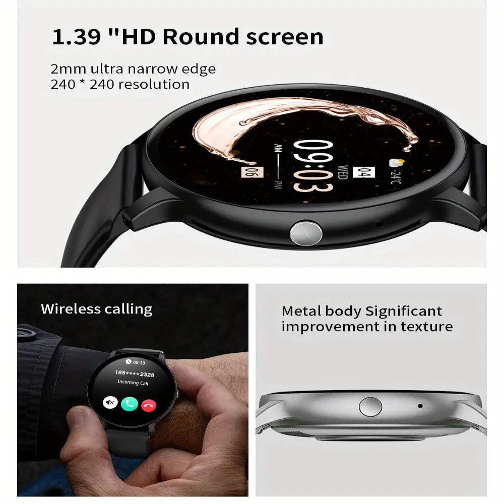 LIGE Smartwatch – Multi-Colour Silicone Strap (11 colours available) Habicare