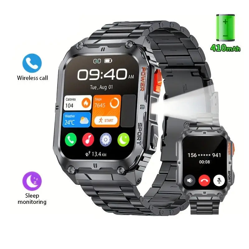 LIGE Smartwatch – Wireless Calling, 100+ Sports Modes, AI Voice (4 types available) Habicare