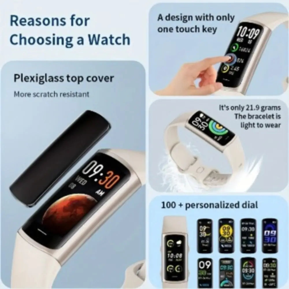 LIGE Smartwatch – Wireless Calls, Multi-Sport Modes (5 colours available) Habicare