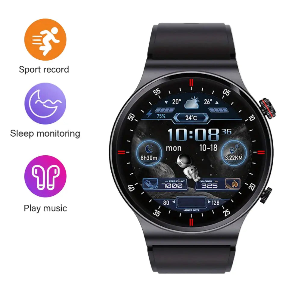 LIGE Sports Watch with Step Counter, Alarm, Wireless Calls, Weather Forecast (8 types available) Habicare