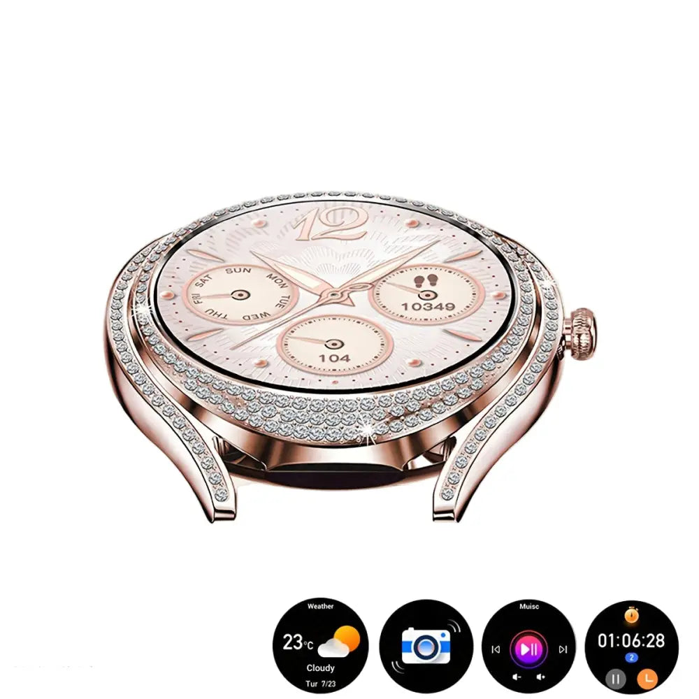 LIGE Women's Smartwatch – 3.25cm AMOLED Fitness Tracker with 100+ Sports Modes (3 colours available) Habicare