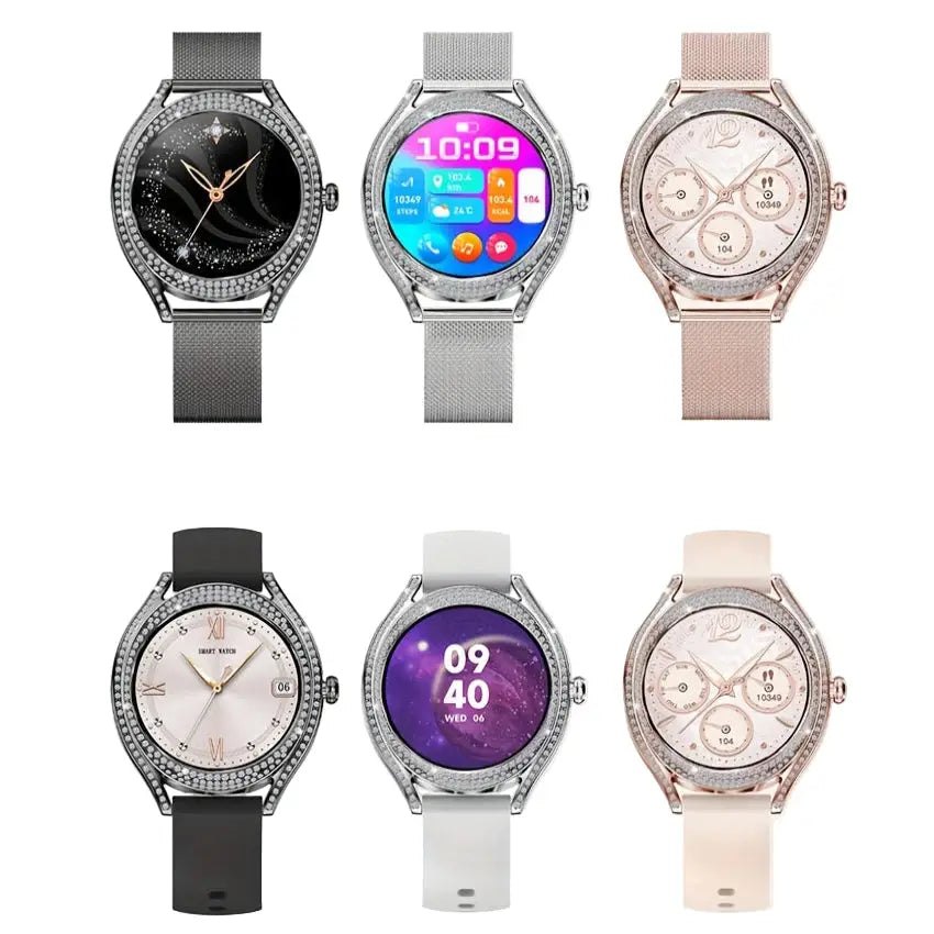 LIGE Women's Smartwatch – 3.25cm AMOLED Fitness Tracker with 100+ Sports Modes (3 colours available) Habicare