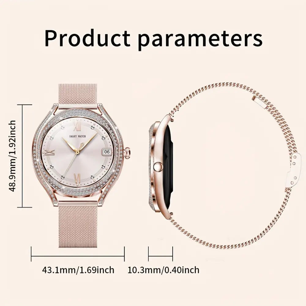 LIGE Women's Smartwatch – 3.25cm AMOLED Fitness Tracker with 100+ Sports Modes (3 colours available) Habicare