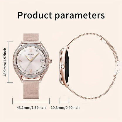 LIGE Women's Smartwatch – 3.25cm AMOLED Fitness Tracker with 100+ Sports Modes (3 colours available) Habicare