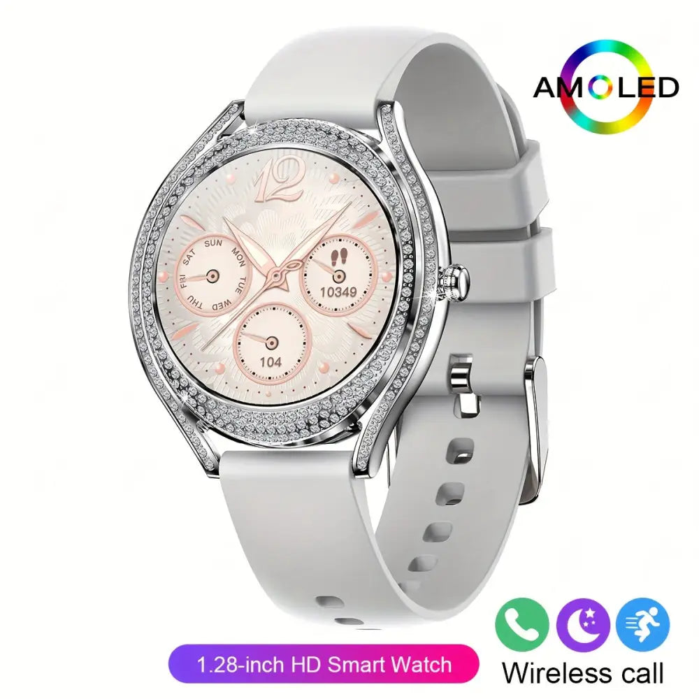 LIGE Women's Smartwatch – 3.25cm AMOLED Fitness Tracker with 100+ Sports Modes (3 colours available) Habicare