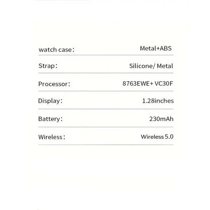 LIGE Women's Smartwatch – 3.25cm AMOLED Fitness Tracker with 100+ Sports Modes (3 colours available) Habicare