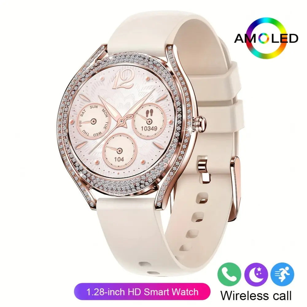 LIGE Women's Smartwatch – 3.25cm AMOLED Fitness Tracker with 100+ Sports Modes (3 colours available) Habicare