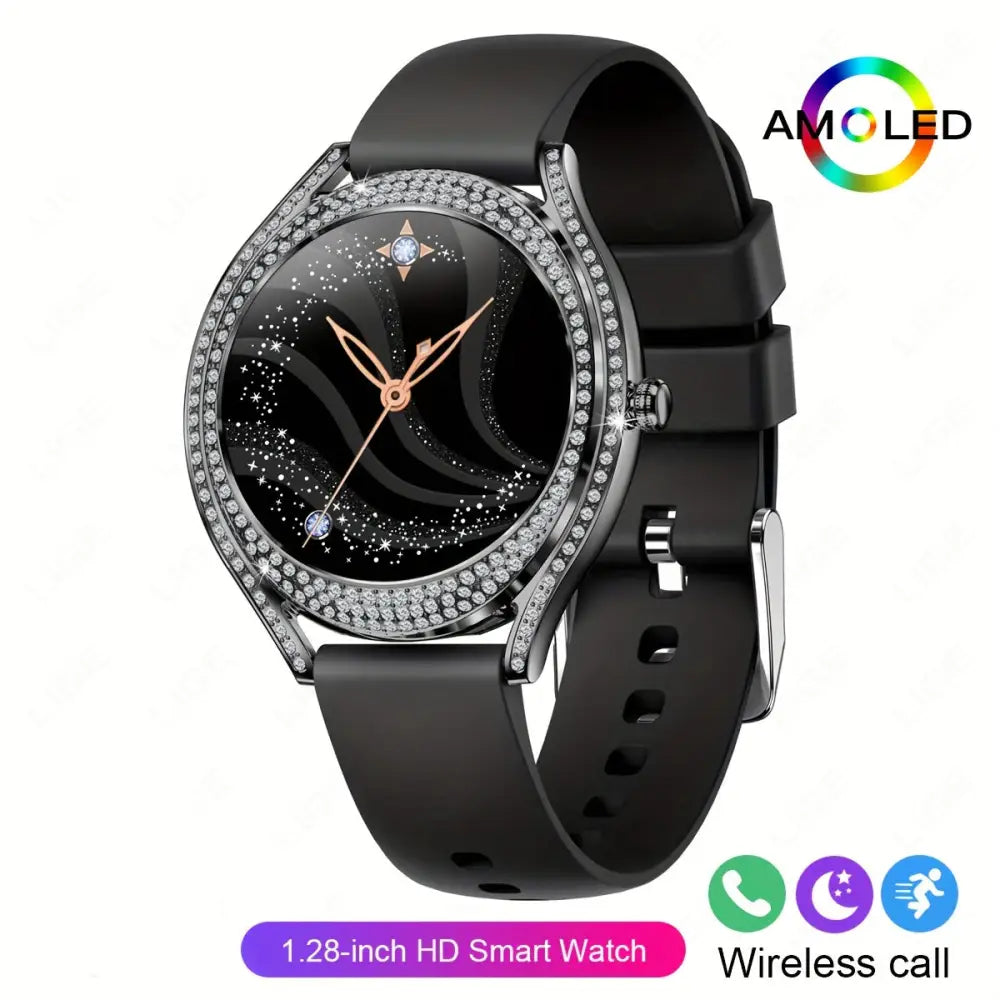 LIGE Women's Smartwatch – 3.25cm AMOLED Fitness Tracker with 100+ Sports Modes (3 colours available) Habicare