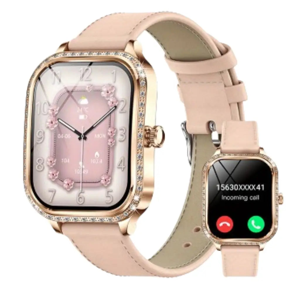 LIGE Women's Smartwatch – TFT HD Curved Screen, Wireless Calls, Voice Assistant (6 types available) Habicare