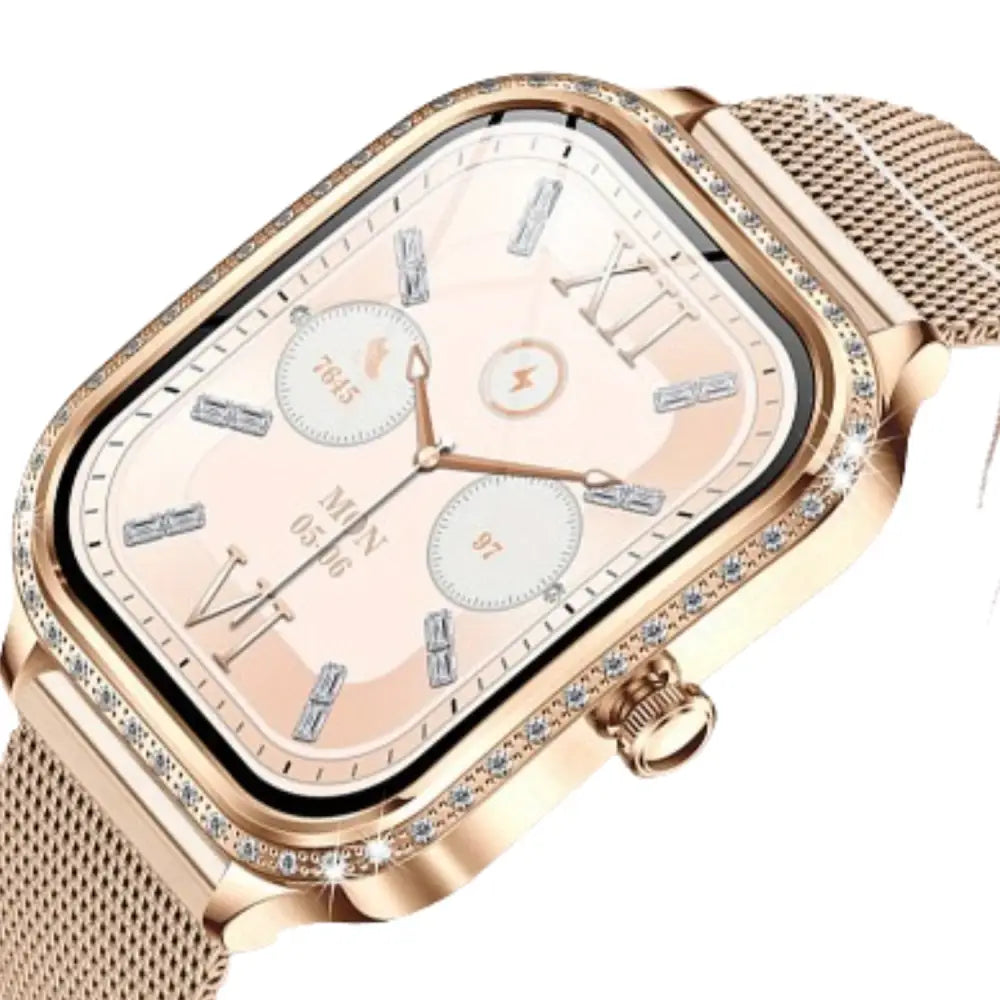 LIGE Women's Smartwatch – TFT HD Curved Screen, Wireless Calls, Voice Assistant (6 types available) Habicare