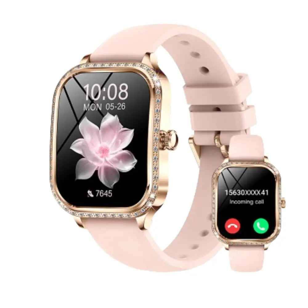 LIGE Women's Smartwatch – TFT HD Curved Screen, Wireless Calls, Voice Assistant (6 types available) Habicare