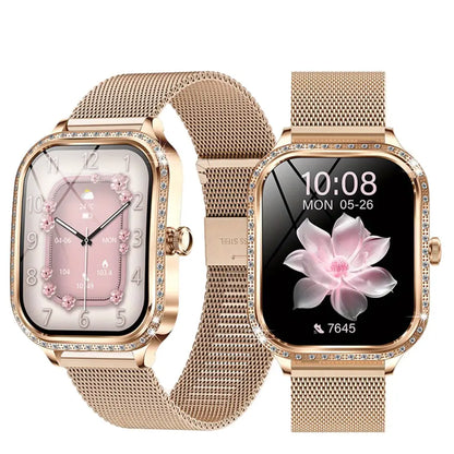 LIGE Women's Smartwatch – TFT HD Curved Screen, Wireless Calls, Voice Assistant (6 types available) Habicare