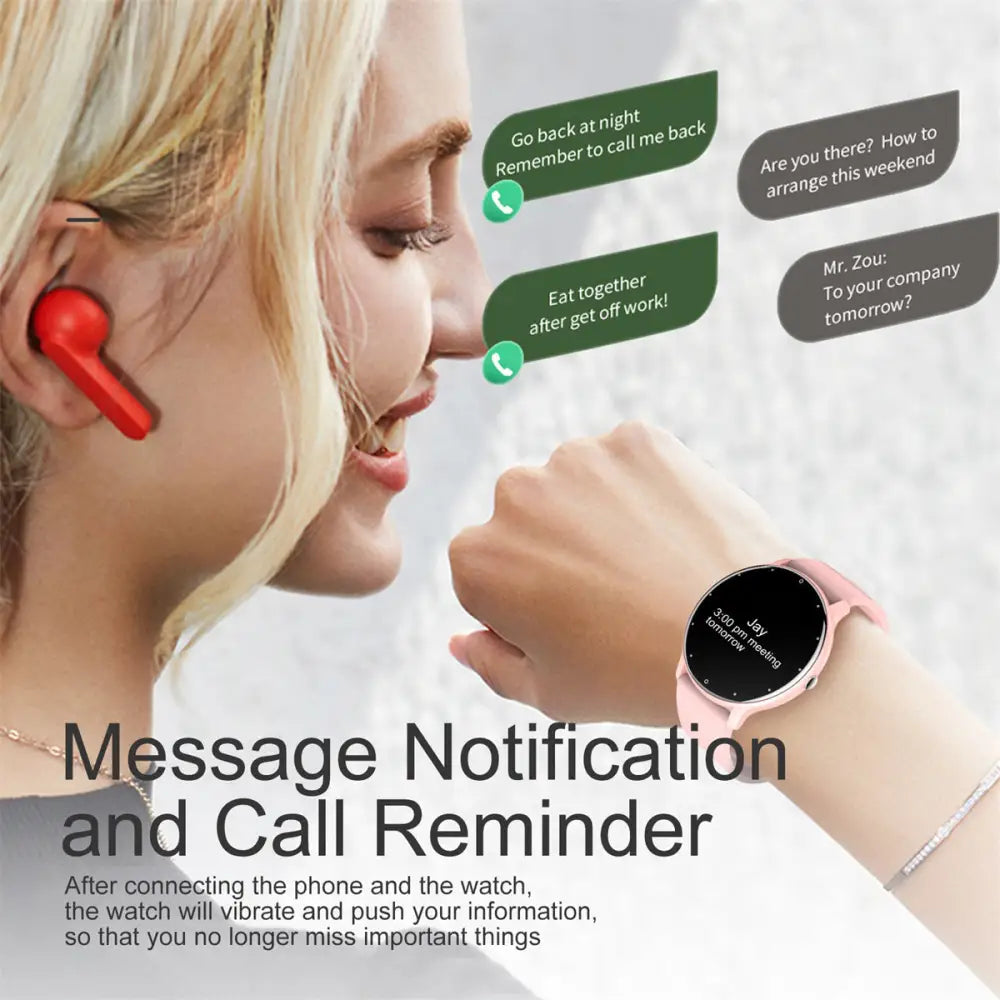 LIGE Women's Smartwatch – With Call Function, Multi-Sport Modes Habicare