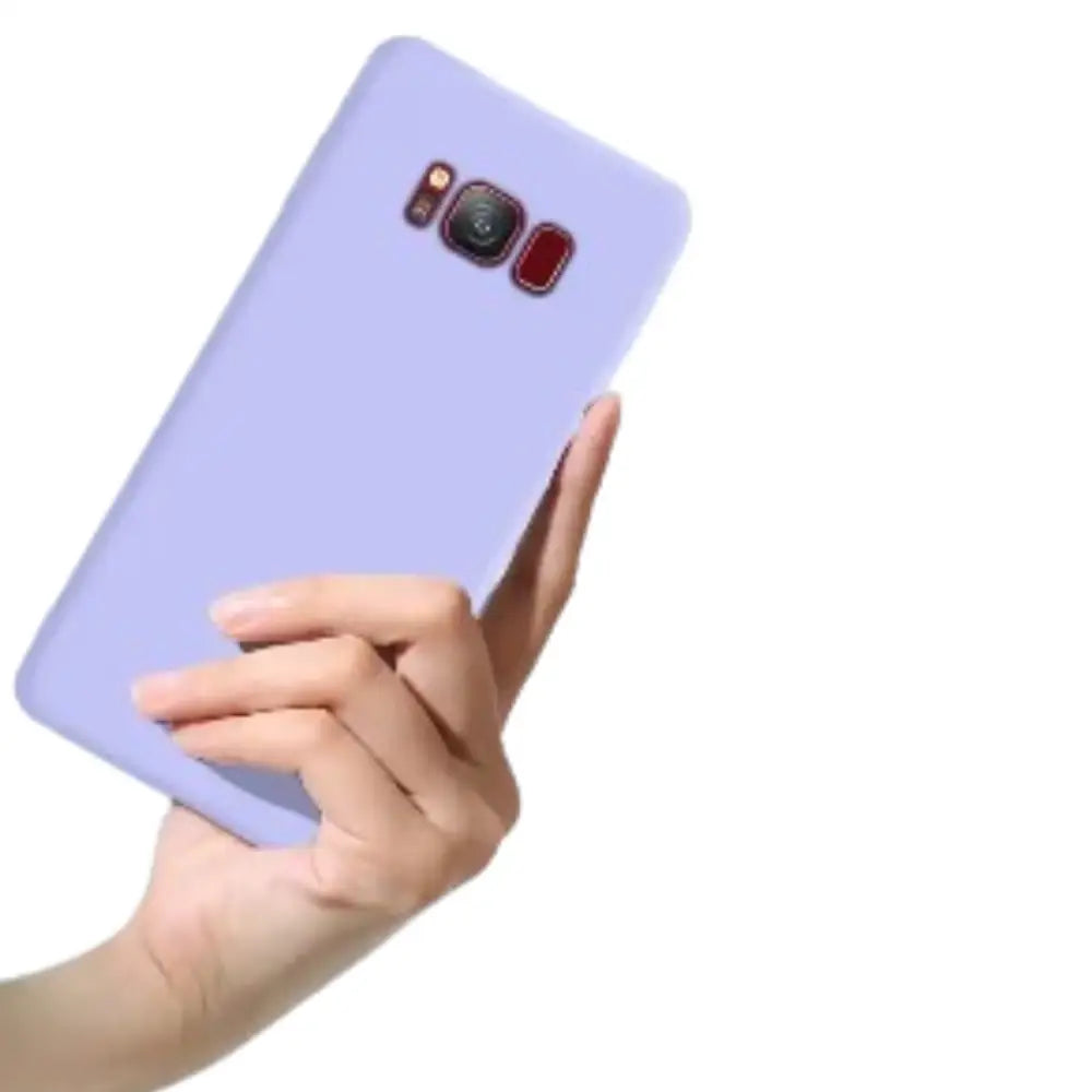 Liquid Silicone Soft Case for Samsung Galaxy Series (Light Purple) Habicare