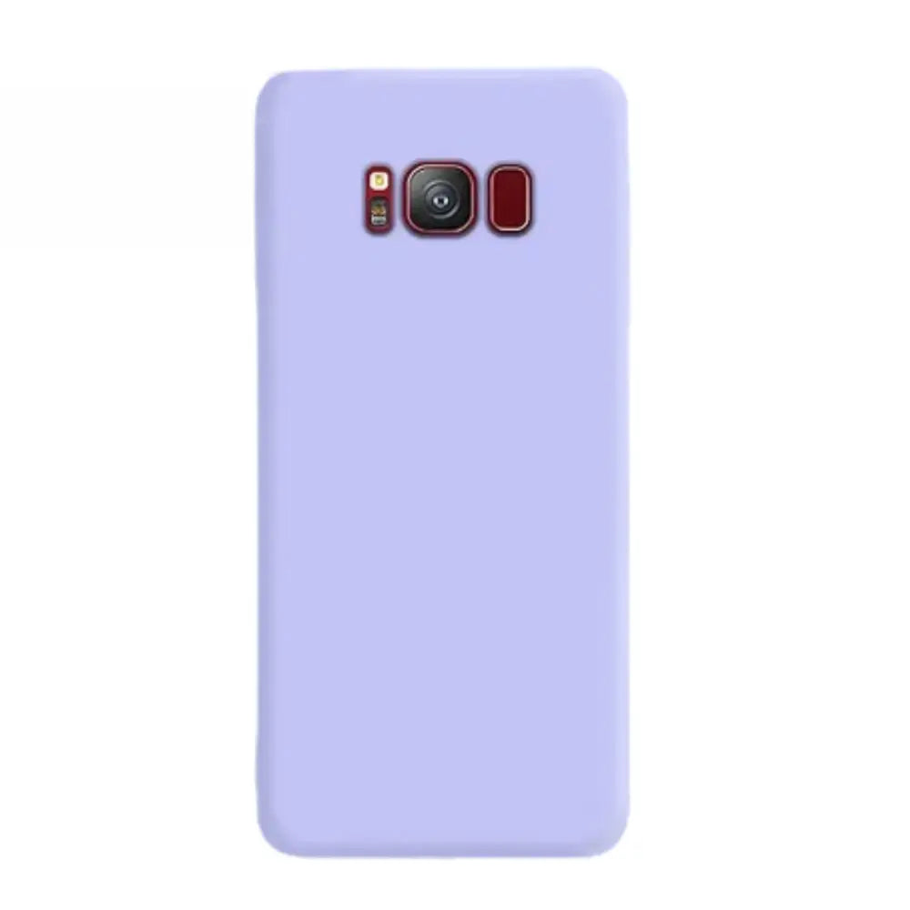 Liquid Silicone Soft Case for Samsung Galaxy Series (Light Purple) Habicare